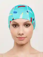 Фиолетовый шапочка для плавания, тканевая