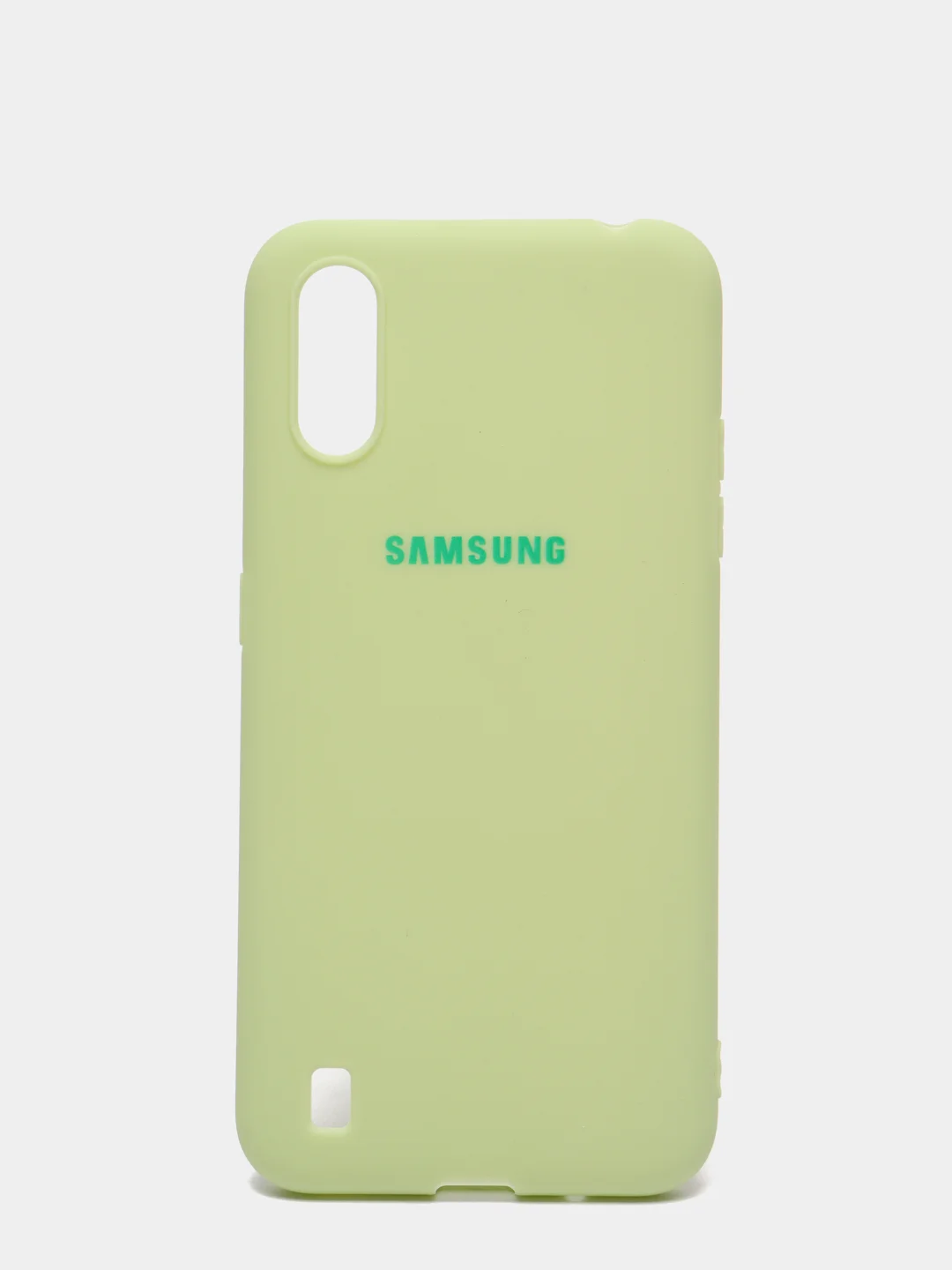 Лесной зеленый чехол Samsung Galaxy A01 / M01, Галакси А01 / М01 силиконовый матовый с мягким подкладом