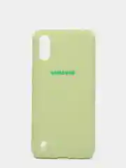 Лесной зеленый чехол Samsung Galaxy A01 / M01, Галакси А01 / М01 силиконовый матовый с мягким подкладом