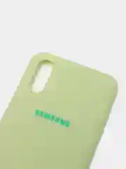 Лесной зеленый чехол Samsung Galaxy A01 / M01, Галакси А01 / М01 силиконовый матовый с мягким подкладом