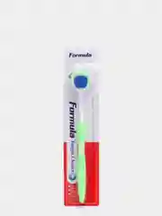 Зеленый скребок щетка для языка FORMULA / Очиститель для языка