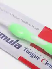 Зеленый скребок щетка для языка FORMULA / Очиститель для языка