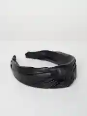 Черный ободок с узлом
