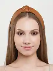 Горчичный ободок с узлом