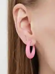 Розовый серьги яркие