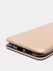 Золотой чехол - книжка для Samsung Galaxy A01 / Galaxy A40, магнитный