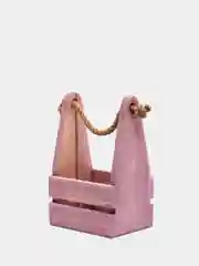 Фиолетовый деревянный ящик
