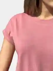 Коралловый меланж футболка женская