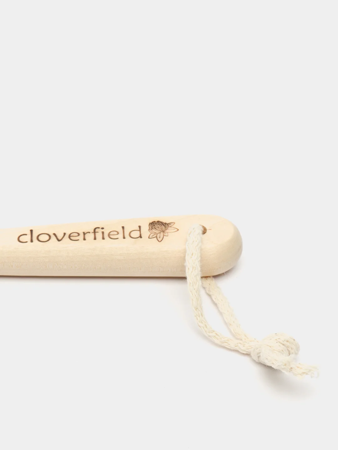 Щетка для сухого массажа тела Cloverfield, антицеллюлитная, натуральная щетина