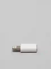 Белый переходник с microUSB на iPhone