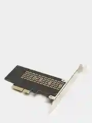 Угольный адаптер переходник для установки SSD диска M.2 NVMe в слот PCI-E x4, х8, х16