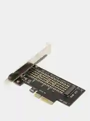 Угольный адаптер переходник для установки SSD диска M.2 NVMe в слот PCI-E x4, х8, х16