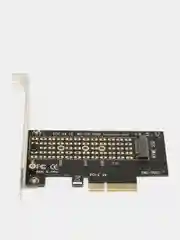 Угольный адаптер переходник для установки SSD диска M.2 NVMe в слот PCI-E x4, х8, х16