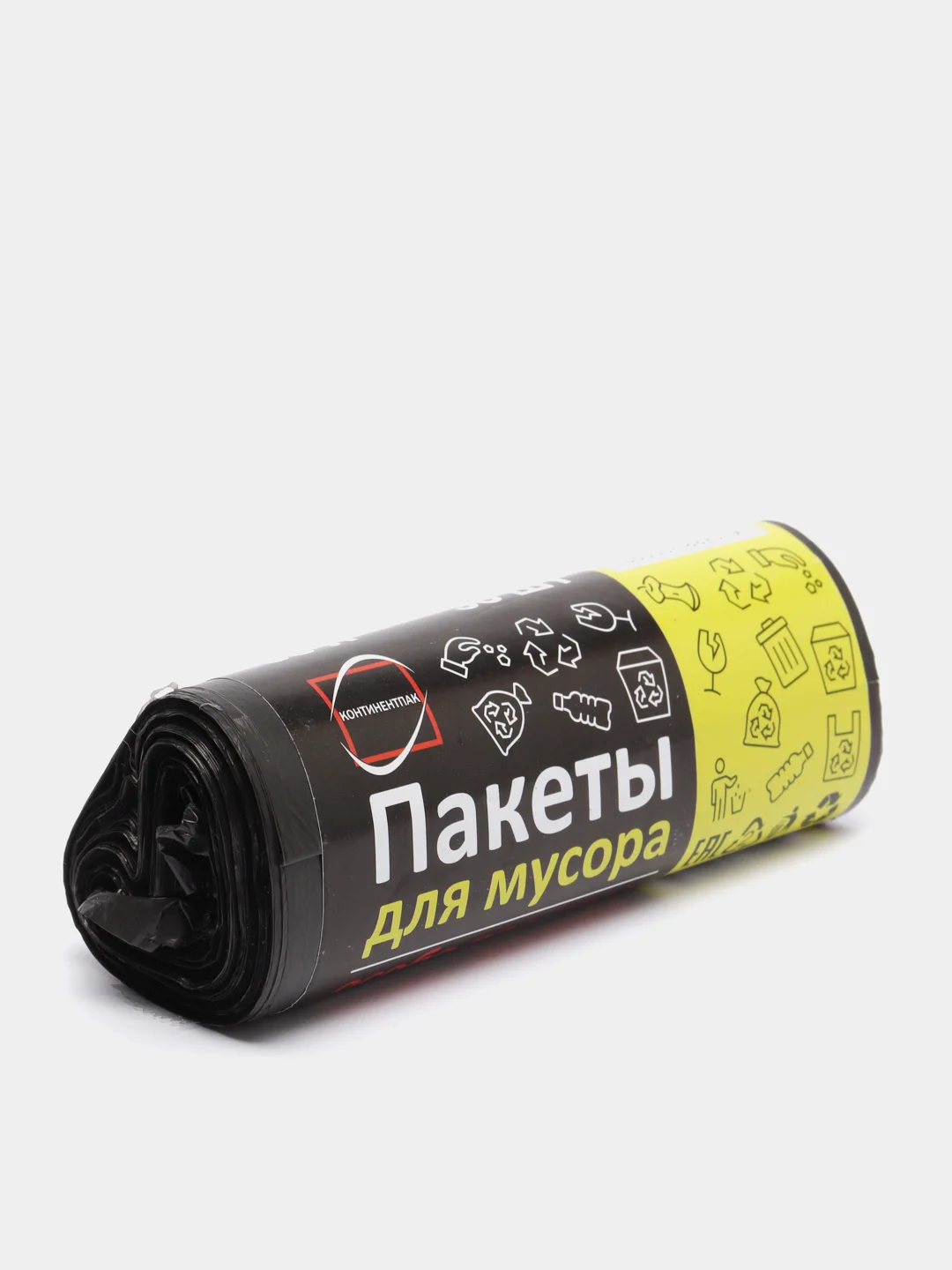 Черный мешки для мусора, ПНД пакеты мусорные черные, 30 л, 20л, 50л, 60 л
