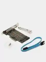 Черный адаптер PCI-E M.2 NVMe и SATA M.2 для SSD диска