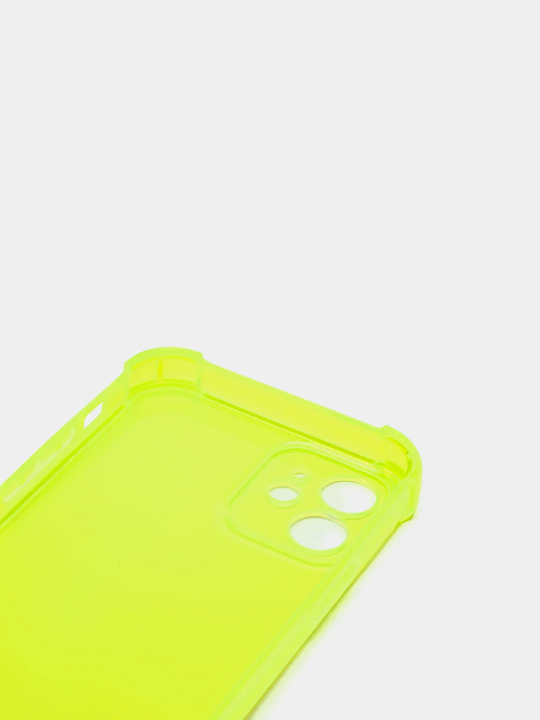Желтый противоударный чехол для iPhone 11, 12, 13, 13 Pro защита камеры, прозрачный, неоновый