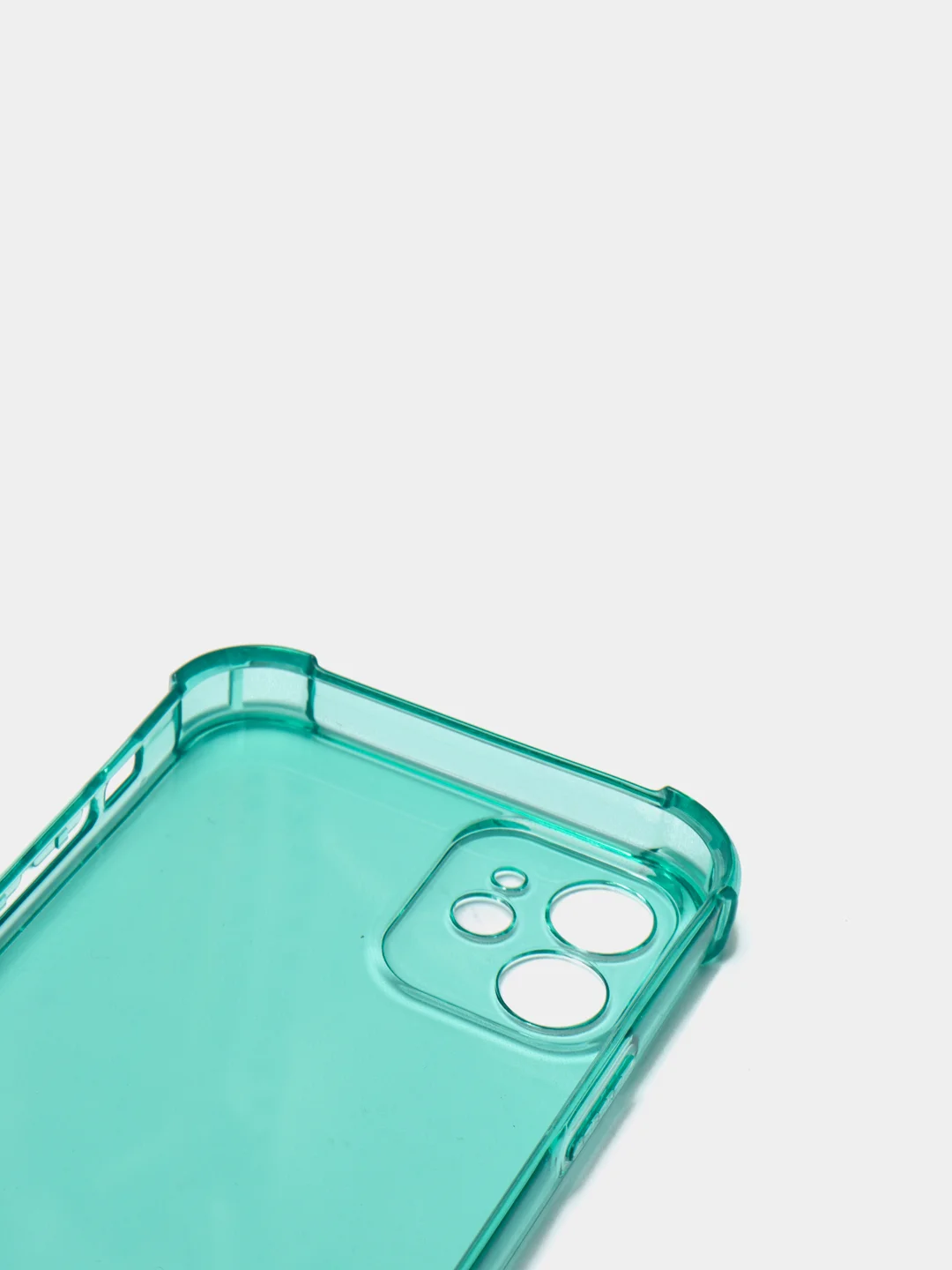 Зеленый противоударный чехол для iPhone 11, 12, 13, 13 Pro защита камеры, прозрачный, неоновый