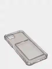 Черный силиконовый чехол с отсеком для карты на ряд моделей Samsung, прозрачный
