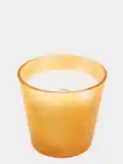 Оранжевый свеча в стакане