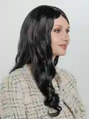 Черный парик длинные волосы