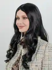 Черный парик длинные волосы