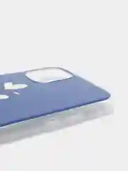 Синий чехол Apple iPhone 11 (6.1) силиконовый с рисунком Сердце