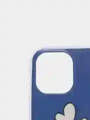 Синий чехол Apple iPhone 11 (6.1) силиконовый с рисунком Сердце