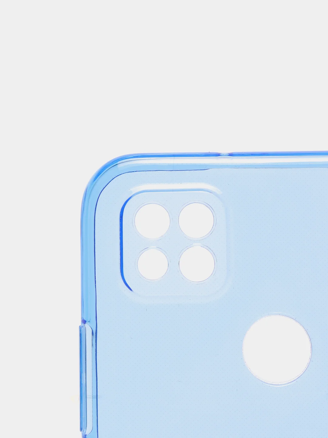 Голубой чехол Xiaomi Redmi 9C, Redmi 9C NFC, Redmi 10A прозрачный плотный неоновый с оттенком
