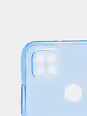 Голубой чехол Xiaomi Redmi 9C, Redmi 9C NFC, Redmi 10A прозрачный плотный неоновый с оттенком