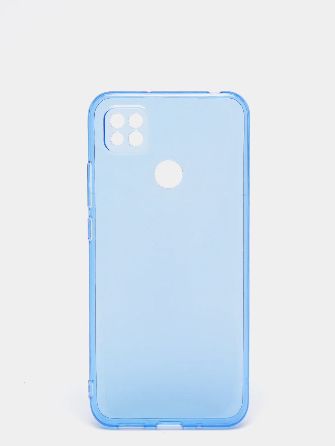 Голубой чехол Xiaomi Redmi 9C, Redmi 9C NFC, Redmi 10A прозрачный плотный неоновый с оттенком