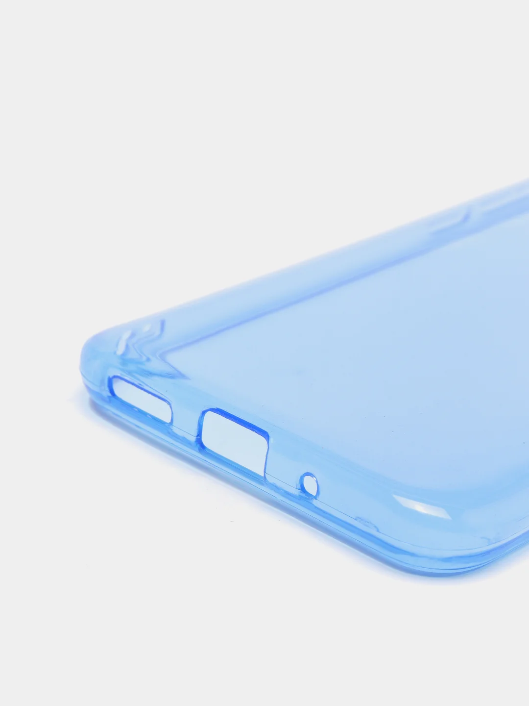 Голубой чехол Xiaomi Redmi 9C, Redmi 9C NFC, Redmi 10A прозрачный плотный неоновый с оттенком