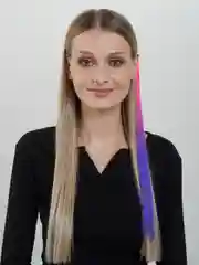 Розовый волосы накладные на заколке, цветные, омбре, пряди