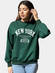 Свитшот женский New York, оверсайз