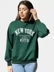 Свитшот женский New York, оверсайз