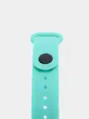 Бирюзовый силиконовый ремешок для Xiaomi Mi Band 5 / Mi Band 6, Сяоми Ми Банд 5 / Ми Банд 6