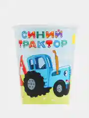 Бумажная посуда "Синий трактор" (тарелка, стакан, колпак) Товары для праздника