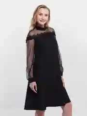 Черный женское платье