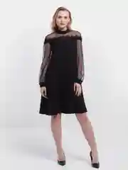 Черный женское платье
