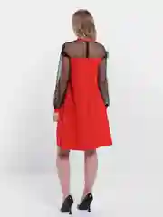 Красный женское платье