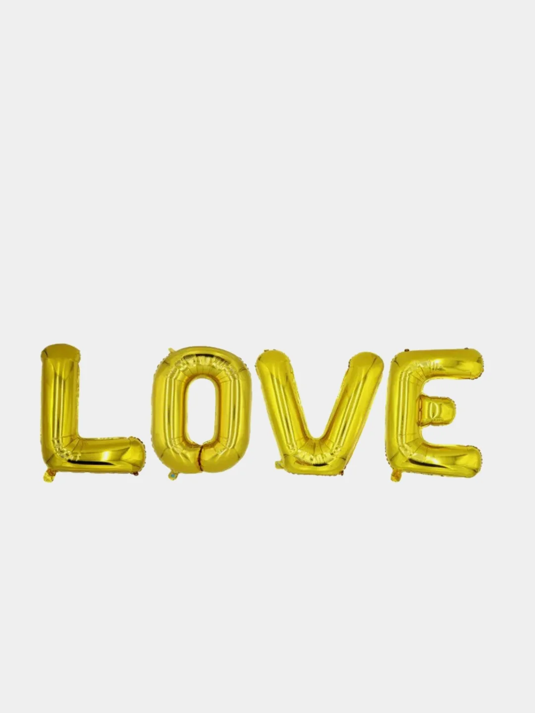 Воздушный шар надпись "Love" (Любовь), фольгированный,40 см