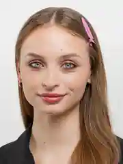 Тёмно-розовый зажим для волос бесшовный. Заколка для волос цветная