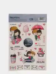 Небесно-голубой наклейки для ежедневника