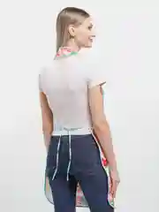 Кораллово-розовый фартук кухонный