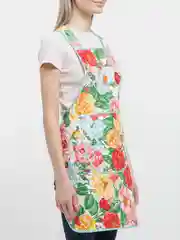 Кораллово-розовый фартук кухонный