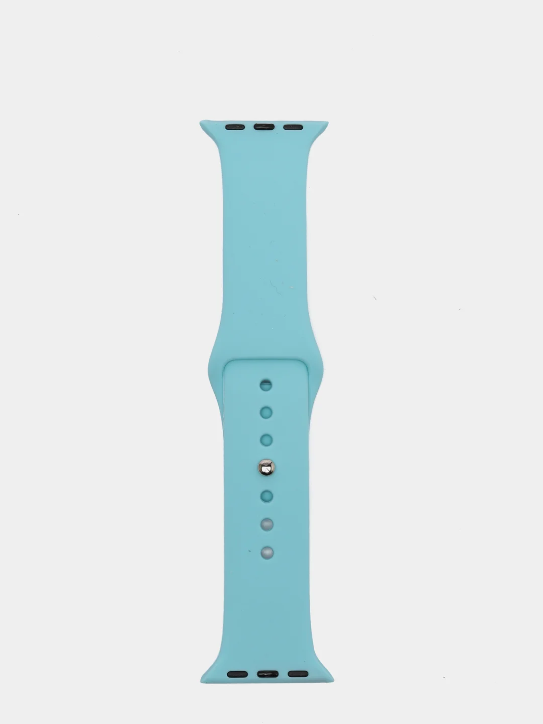 Небесно-голубой силиконовый ремешок для Apple Watch 4, 5, 6, 7, 8, SE на 38/42/40/44/41/45