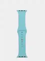 Небесно-голубой силиконовый ремешок для Apple Watch 4, 5, 6, 7, 8, SE на 38/42/40/44/41/45