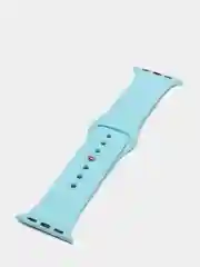 Небесно-голубой силиконовый ремешок для Apple Watch 4, 5, 6, 7, 8, SE на 38/42/40/44/41/45