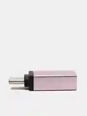Золотой адаптер переходник usb type c на usb otg