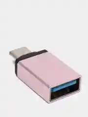 Золотой адаптер переходник usb type c на usb otg