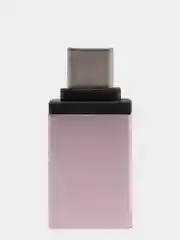 Золотой адаптер переходник usb type c на usb otg